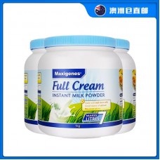 【澳洲直邮包邮】Maxigenes 美可卓 全脂成人牛奶粉 1公斤x3罐/箱（3岁+适用）【收件人身份证必须上传】【新疆、西藏、内蒙古、青海、宁夏、海南、甘肃，需加收运费】